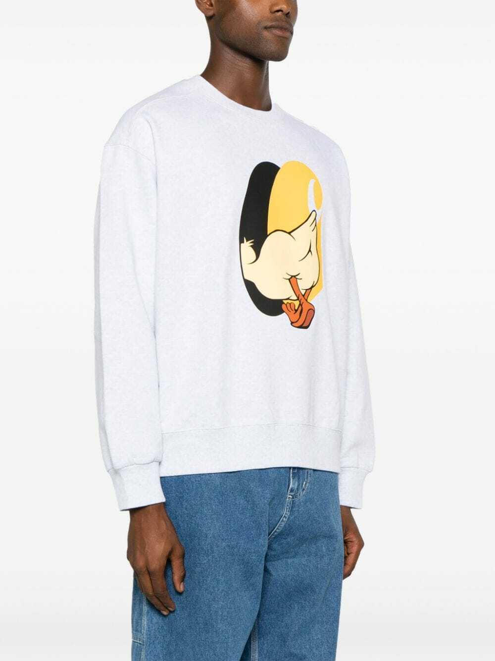 Carhartt Wip Men's Alda Cotton Blend Sweatshirt White