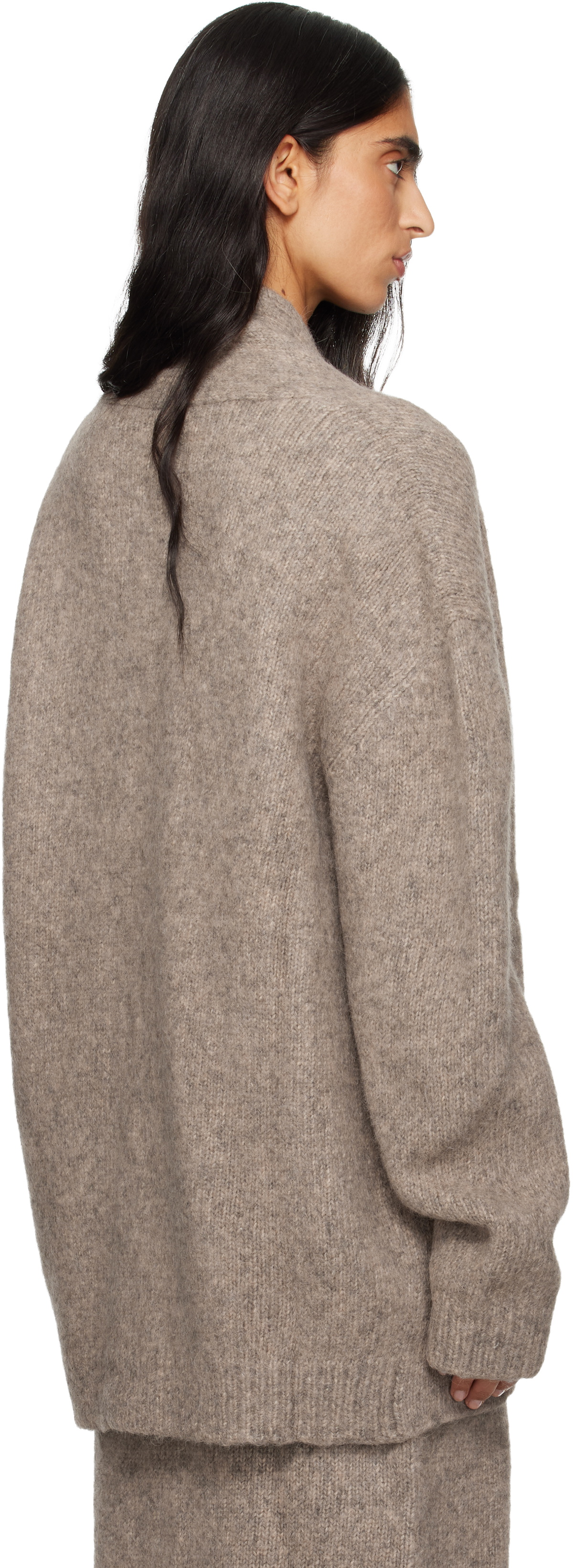 Lauren Manoogian Taupe Loft Shawl Cardigan