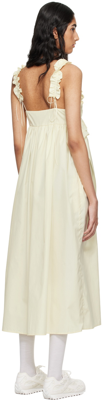 Cecilie Bahnsen Yellow Giovanna Midi Dress