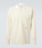 Maison Margiela Logo cotton jersey polo shirt
