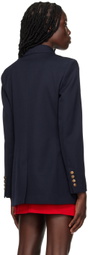 AMI Alexandre Mattiussi Navy Double-Breasted Blazer