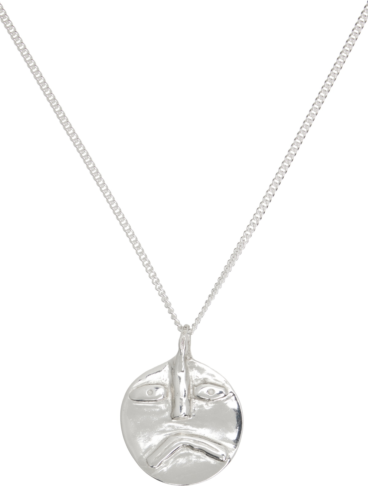 Alec Doherty Silver 'Good Day Bad Day' Pendant Necklace