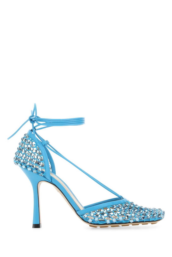 Photo: Bottega Veneta Mesh Stretch Sandals