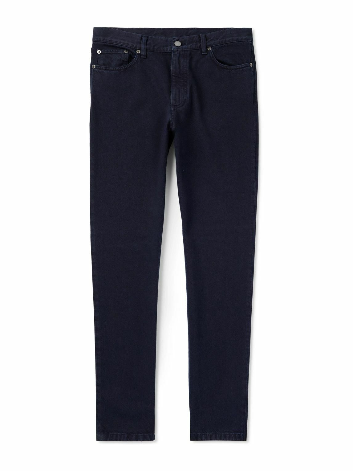 Zegna - Roccia Straight-Leg Cotton Trousers - Blue