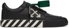 Off-White Black Vulcanized Low-Top Sneakers