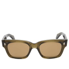 Cutler and Gross 1391 Sunglasses in Olive 