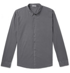 James Perse - Garment-Dyed Cotton Shirt - Anthracite