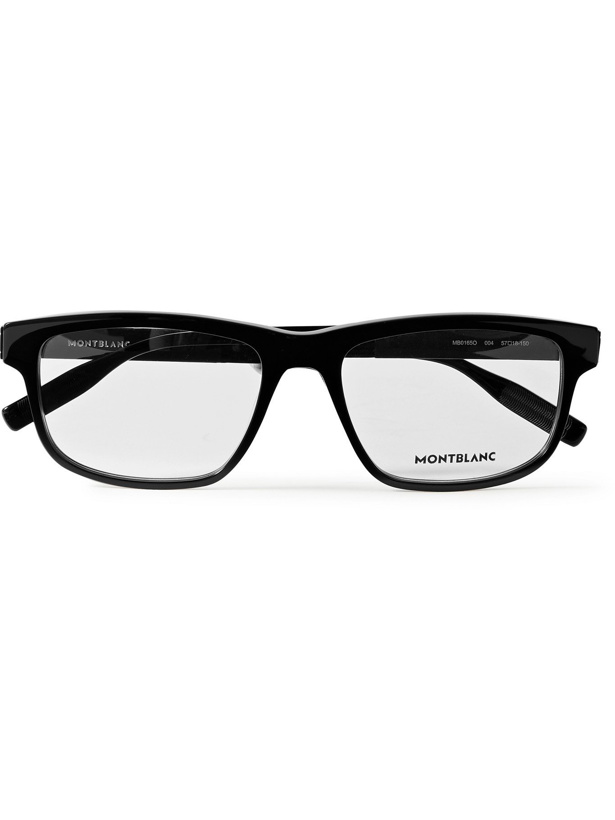 Photo: MONTBLANC - Rectangular-Frame Acetate Optical Glasses - Black