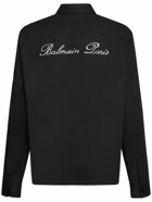 BALMAIN - Logo Signature Cotton Overshirt