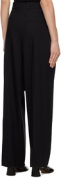 Teurn Studios SSENSE Exclusive Black Pleated Trousers