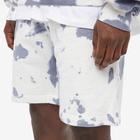 Cole Buxton Men's Tie Dye Short in Blue Tie Dye