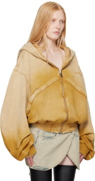 The Attico Yellow Faded Hoodie