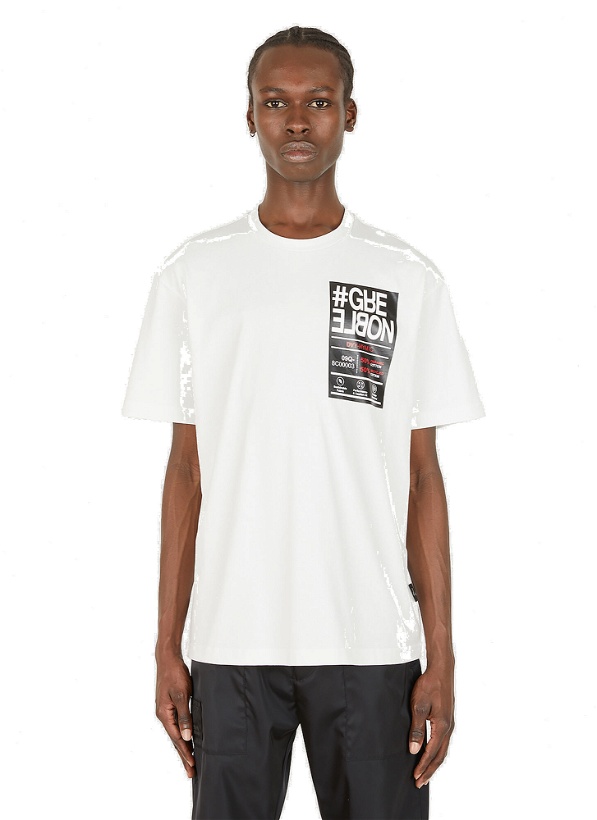 Photo: Box Print T-Shirt in White