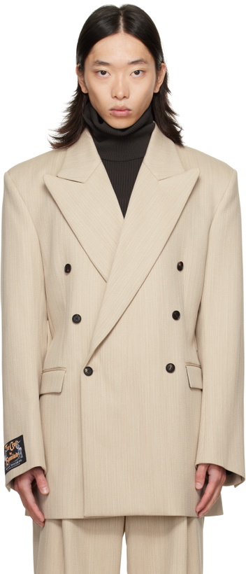 Photo: EGONlab Beige Oversized Blazer
