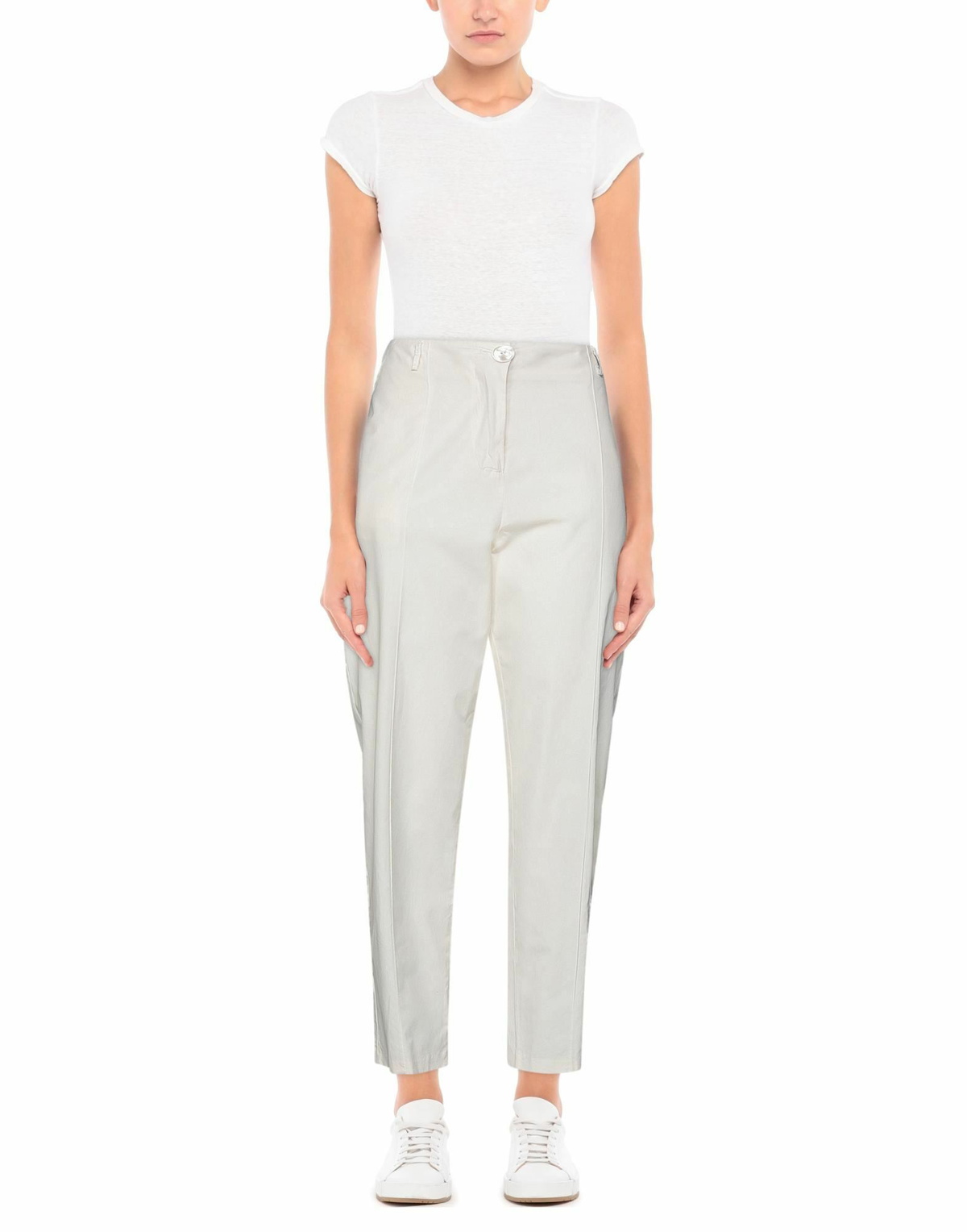 Alessia Santi Womens Pants Ivory