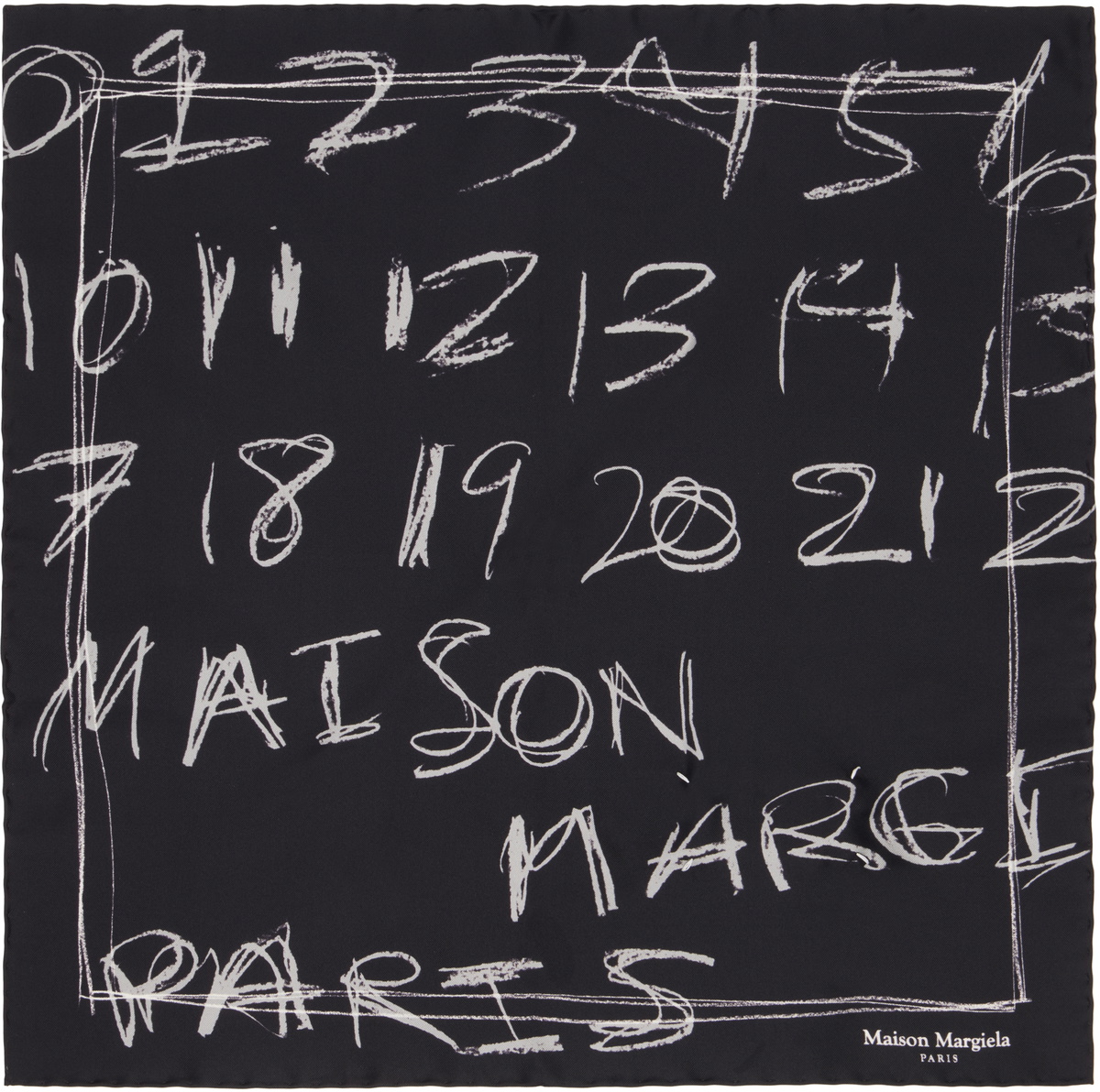 Maison Margiela Black Foulard Scarf