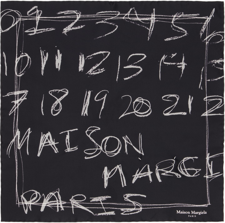 Photo: Maison Margiela Black Foulard Scarf