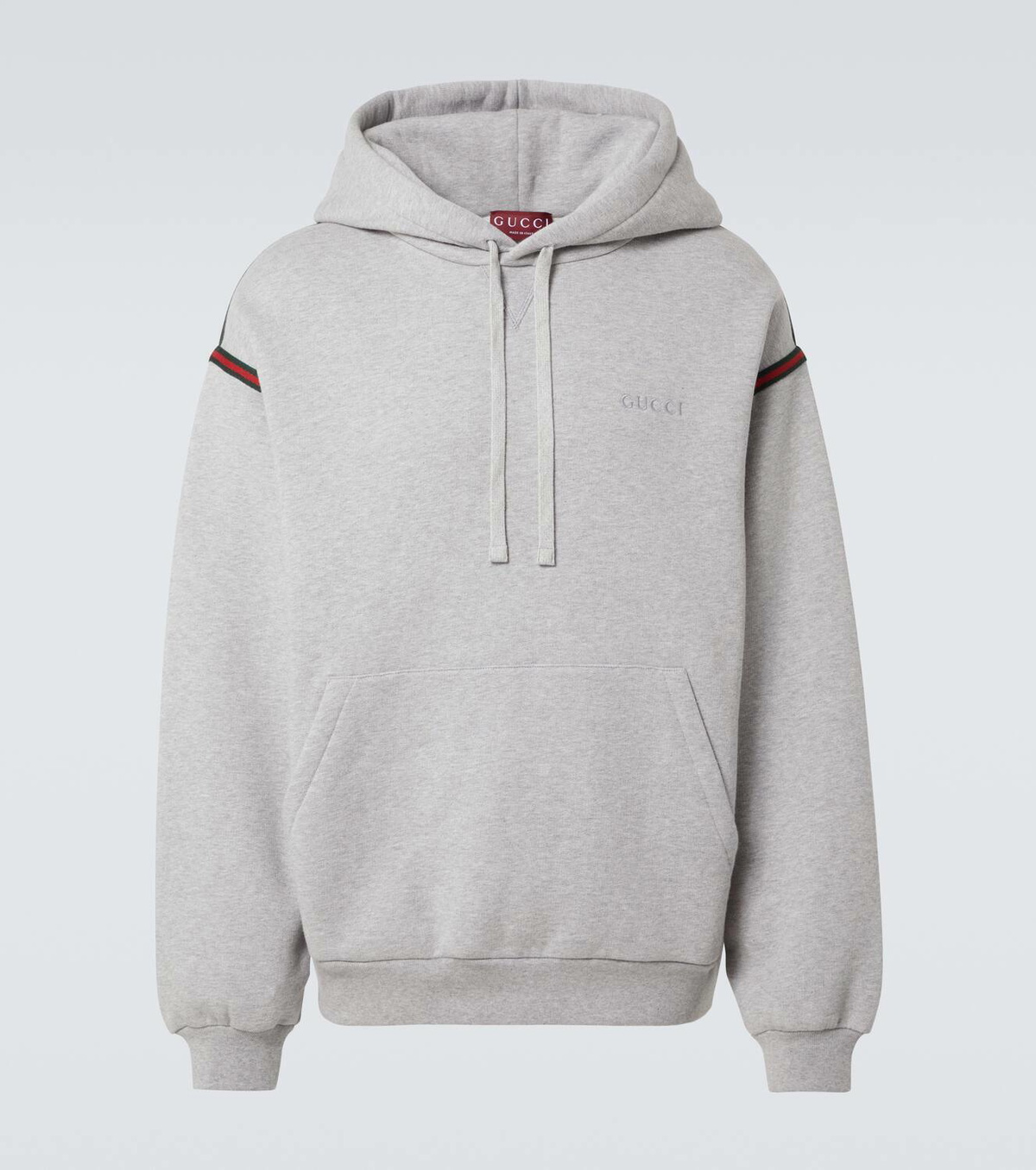 Gucci Web cotton jersey hoodie Gucci Gucci Web cotton jersey hoodie Gucci