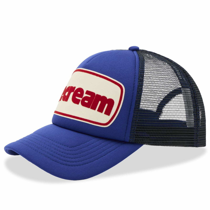 Photo: ICECREAM Men's Tub Trucker Cap in Blue 
