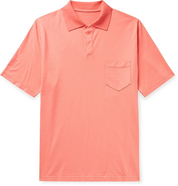 Photo: Sease - Stretch-Cotton Jersey Polo Shirt - Orange