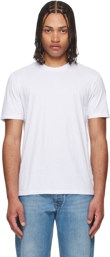 Photo: Maison Margiela Three-Pack White Shades Cotton Jersey T-shirts
