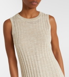 Brunello Cucinelli Ribbed-knit maxi dress