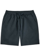 Universal Works Simple Linen-blend Shorts Navy