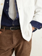 James Perse - Slim-Fit Straight-Leg Cotton-Blend Corduroy Trousers - Brown