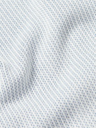 Rag & Bone - Harvey Camp-Collar Two-Tone Cotton-Blend Shirt - Blue