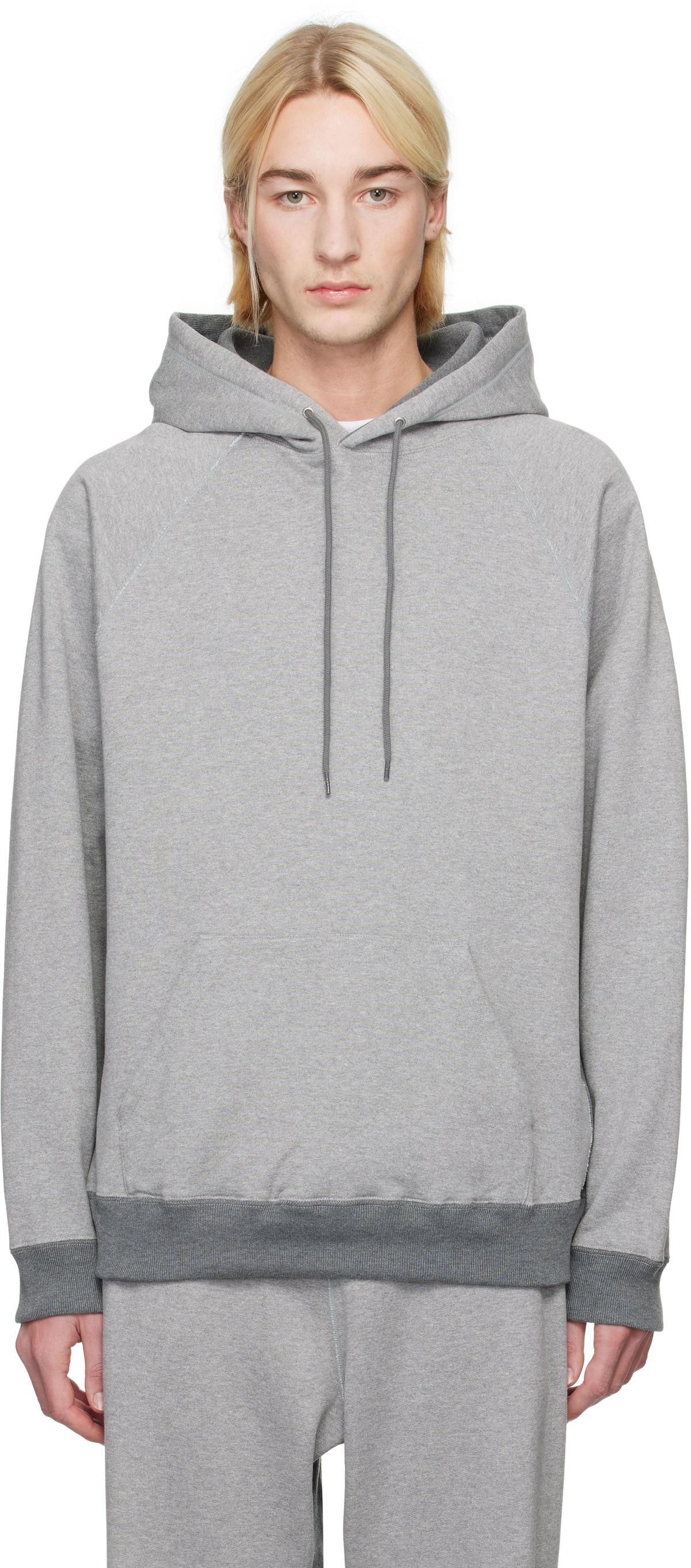 nanamica Gray Pullover Sweat Hoodie