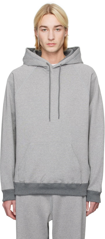 Photo: nanamica Gray Pullover Sweat Hoodie