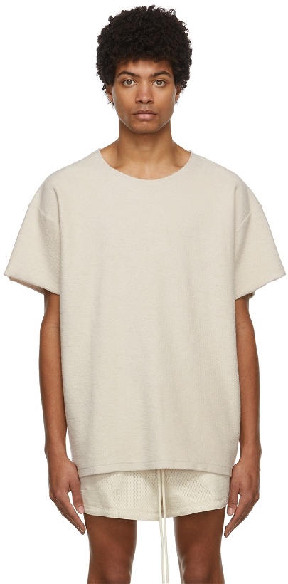 Photo: Fear of God Beige Inside Out Terry T-Shirt