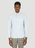 Classic Washed Stripe Shirt in Light Blue