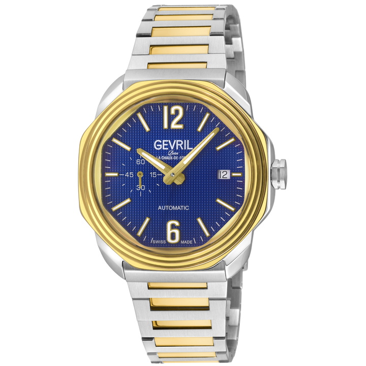 Photo: Gevril Roosevelt Automatic Blue Dial Mens Watch 46520B