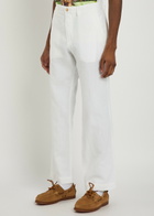 Polo Ralph Lauren Bedford Linen and Cotton-blend Trousers White