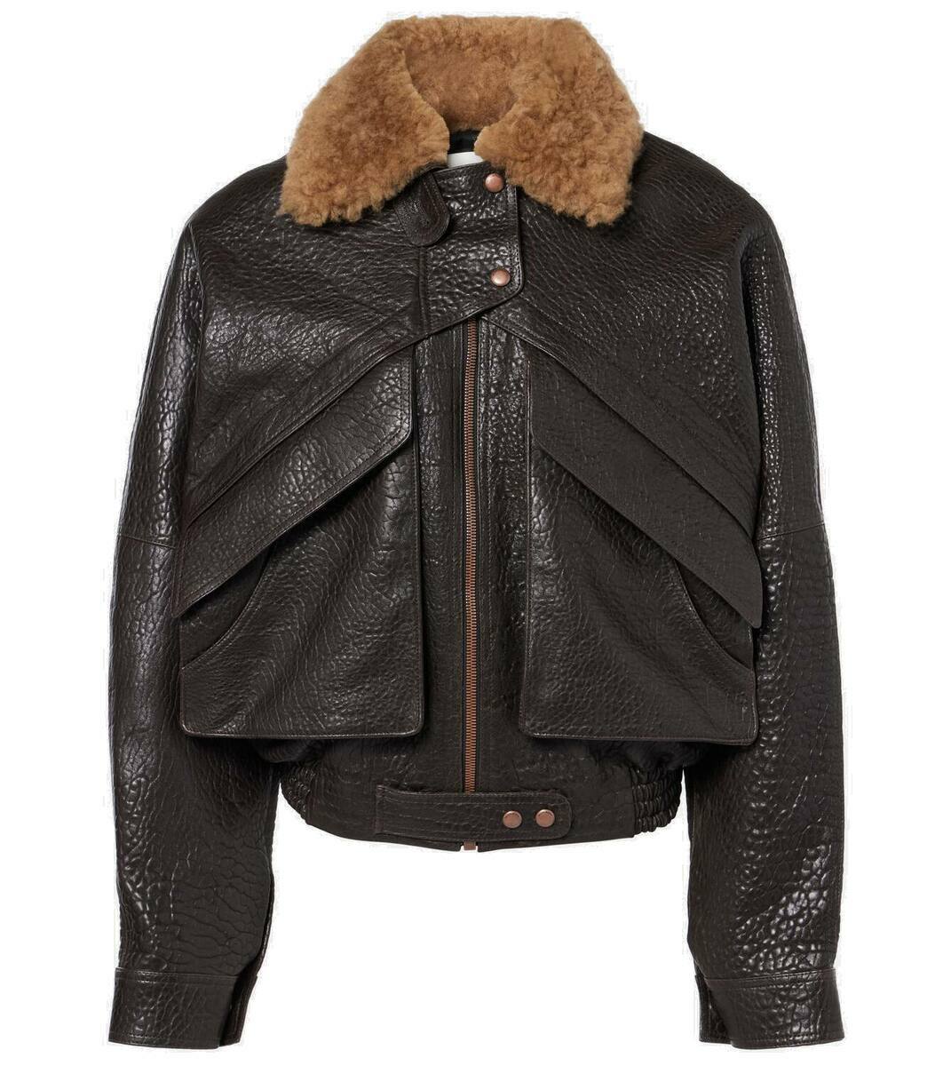 Magda Butrym Black Vintage Leather Jacket Magda Butrym