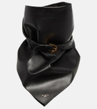 Alaïa Buckle leather scarf