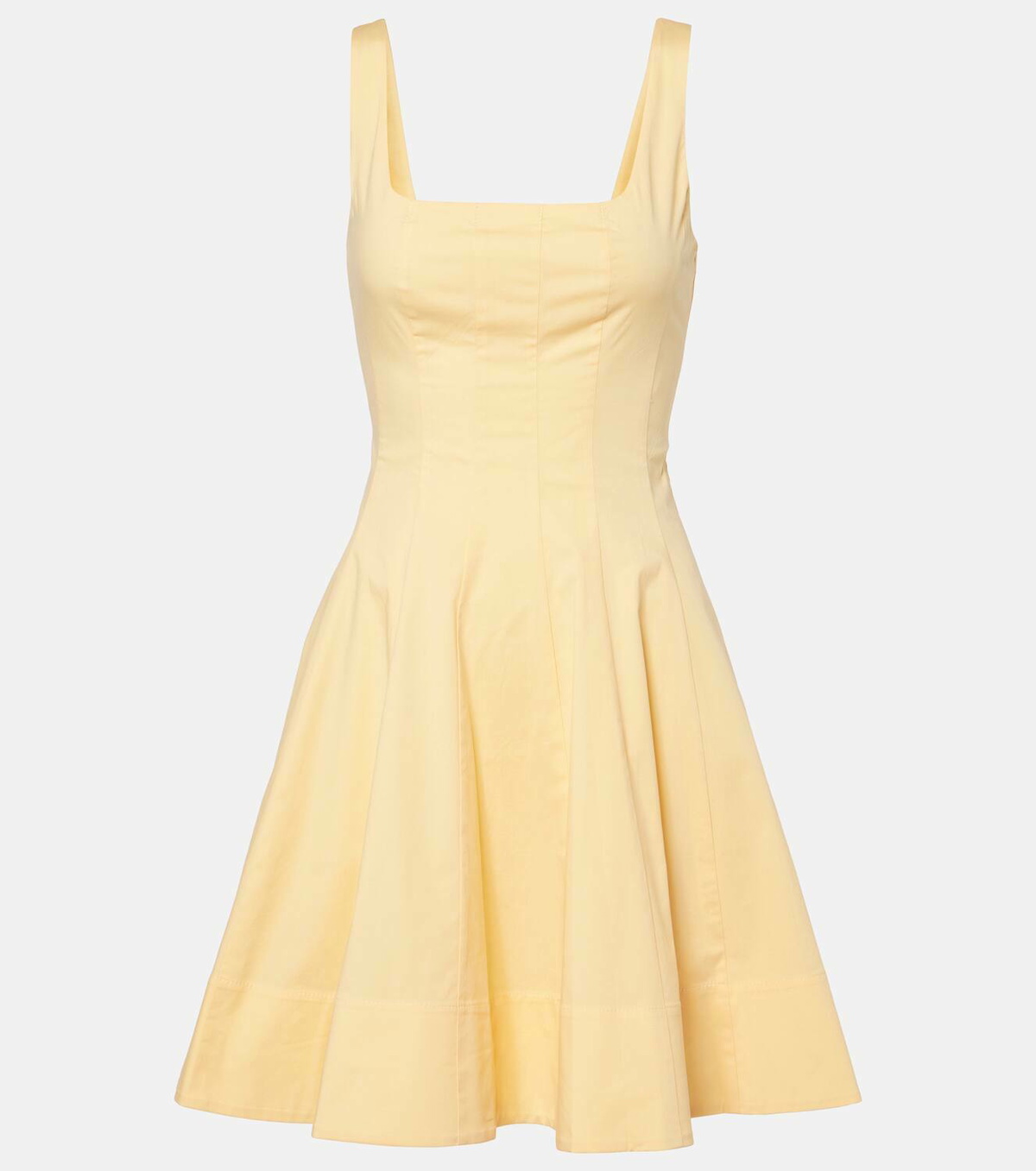 staud romy dress brown Navy Romy Dress