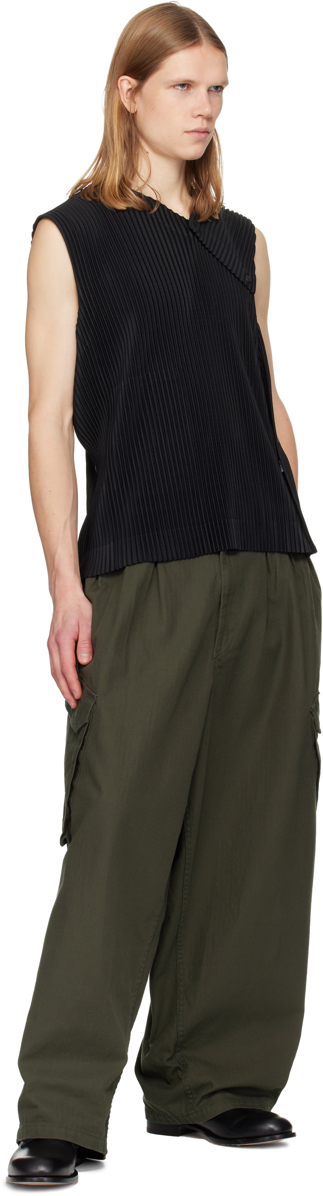 HOMME PLISSÉ ISSEY MIYAKE Black Stone Cloud Tank Top Homme Plisse