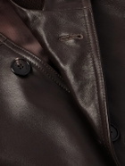 Incotex - Leather Jacket - Brown