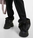 Loewe - Flamenco leather wedge ankle boots