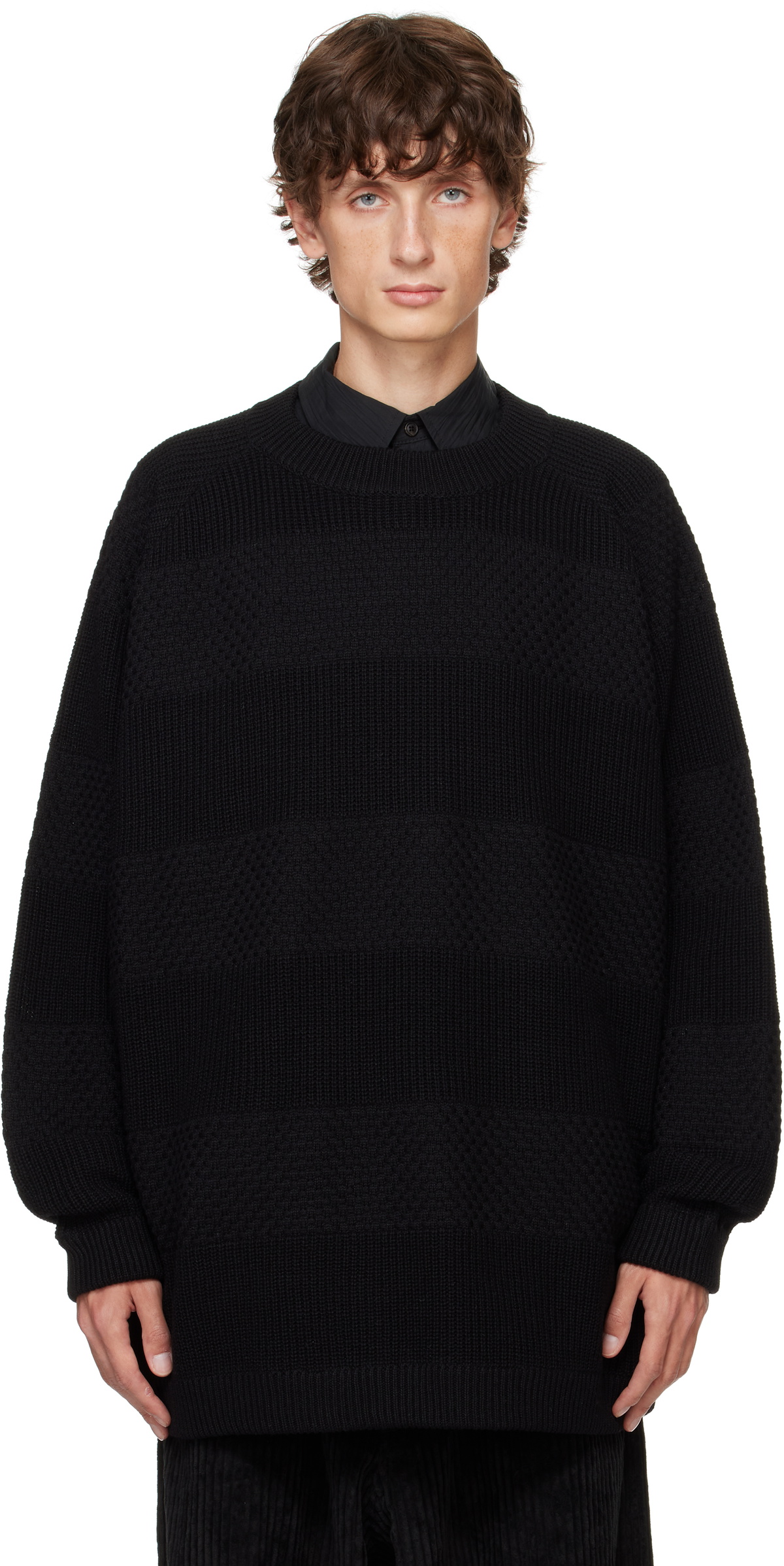 Jan-Jan Van Essche Black Knit #52 Sweater Jan-Jan Van Essche