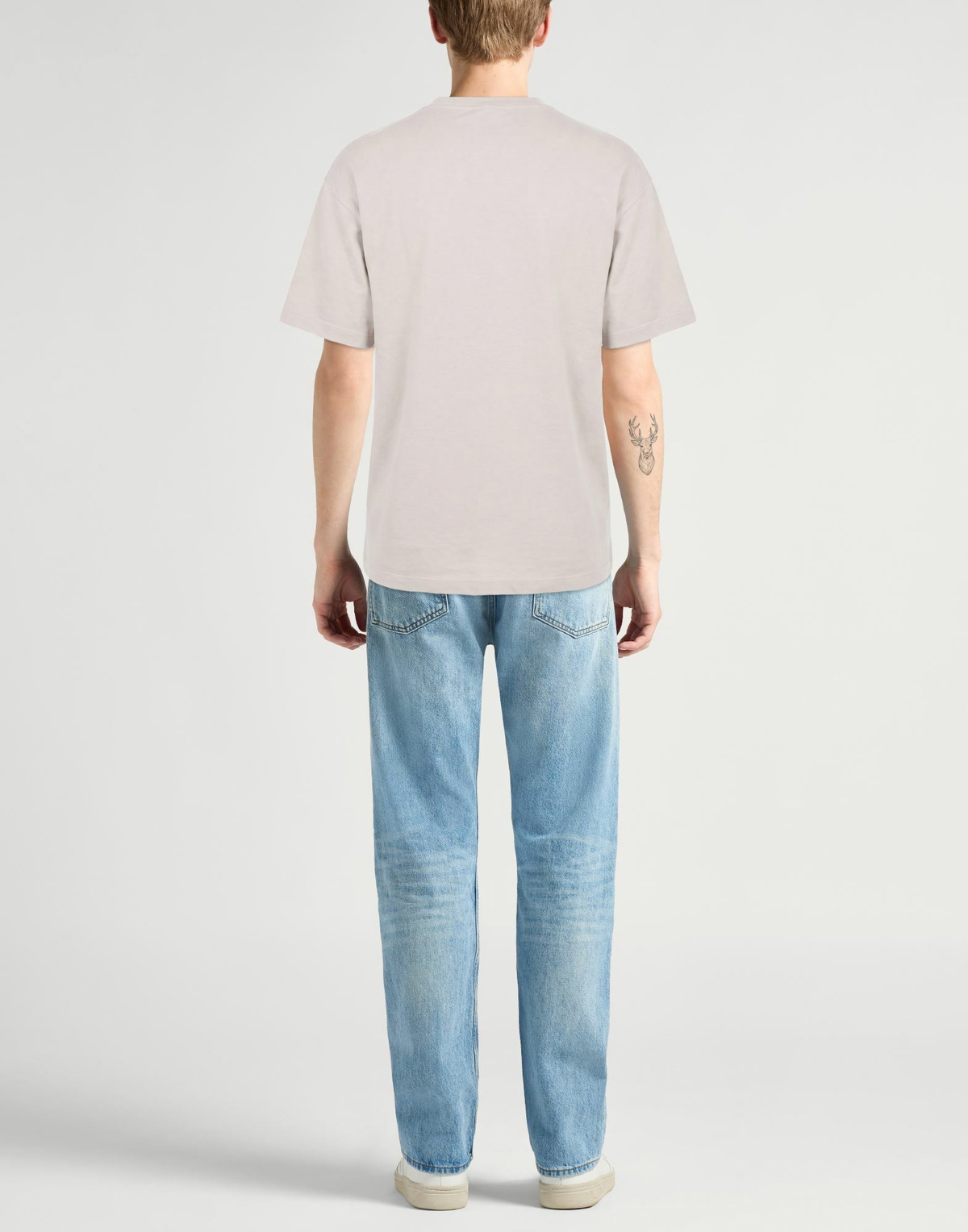Roberto Collina Mens T-shirt in Light grey