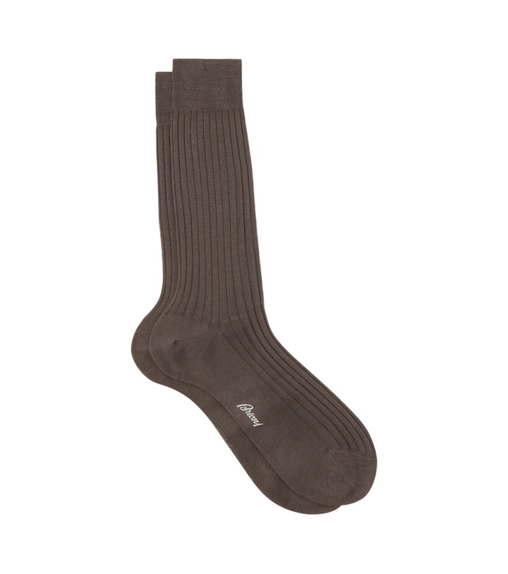 Photo: Brioni Ribbed-knit cotton socks