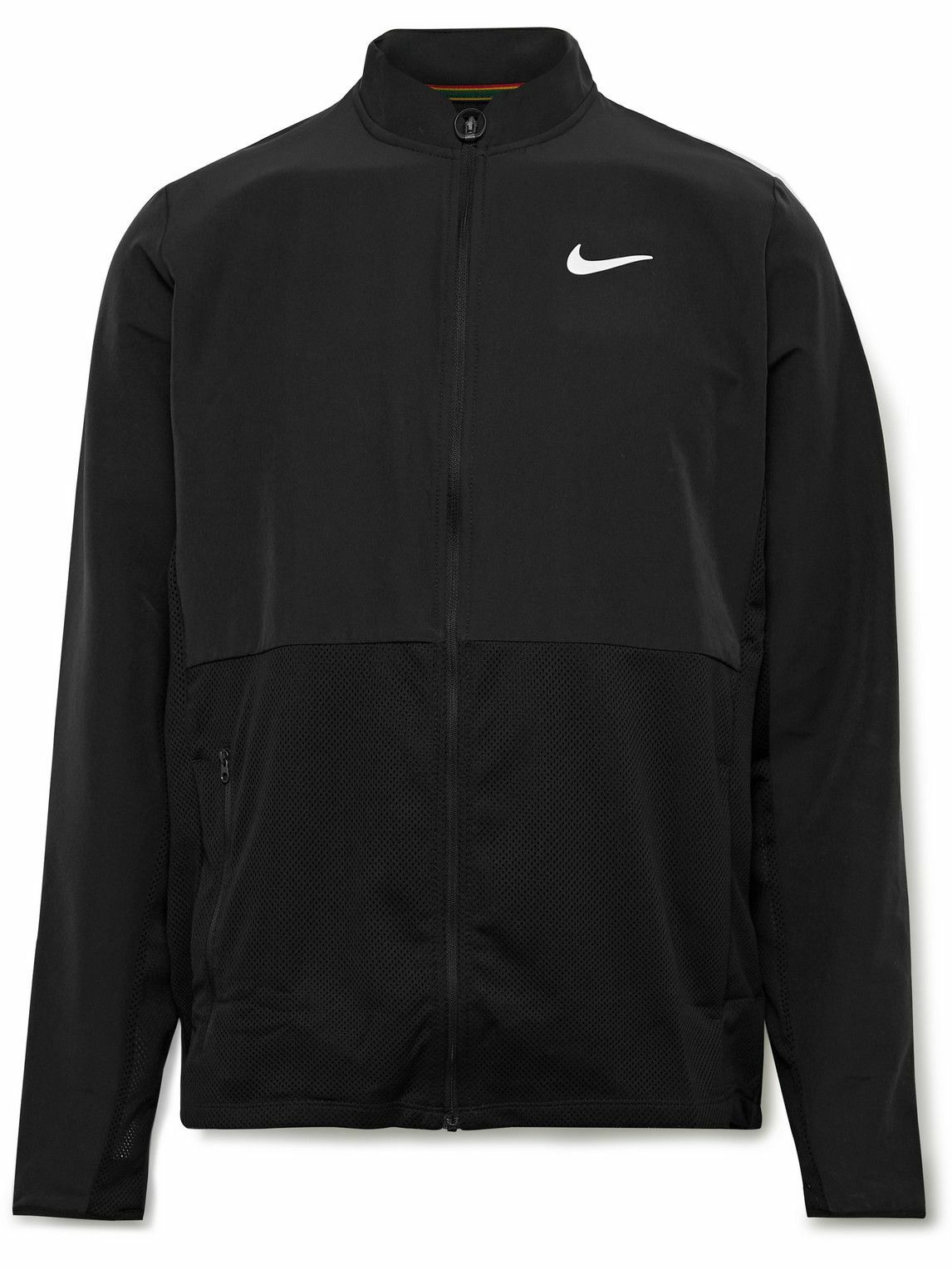 Nike Tennis NikeCourt Advantage Mesh and Shell Tennis Jacket Black