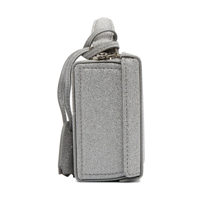 Mark Cross Silver Mini Grace Box Bag