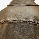 Acne Studios Men's Likero Vintage Leather Jacket in Brown