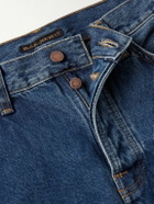 Nudie Jeans - Seth Straight-Leg Stone-Washed Organic Denim Shorts - Blue