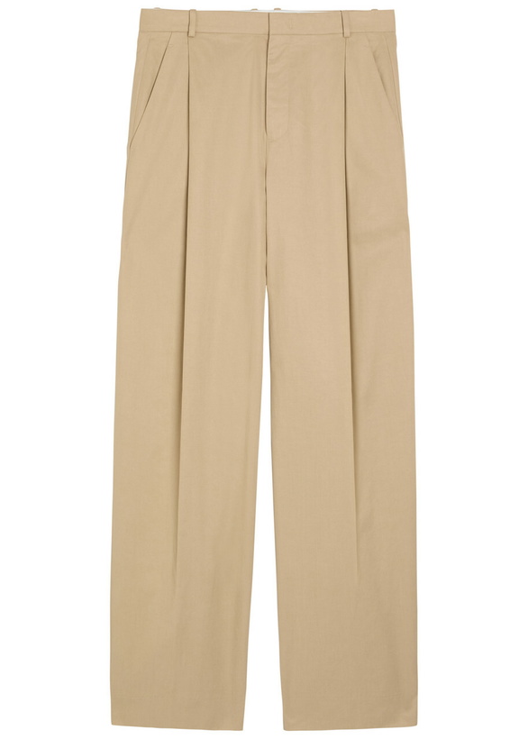 Photo: Vince Camille Wide-leg Woven Trousers Beige
