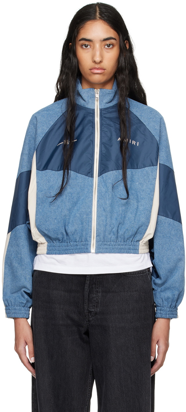 Blue Retro Track Jacket by AMIRI on Sale